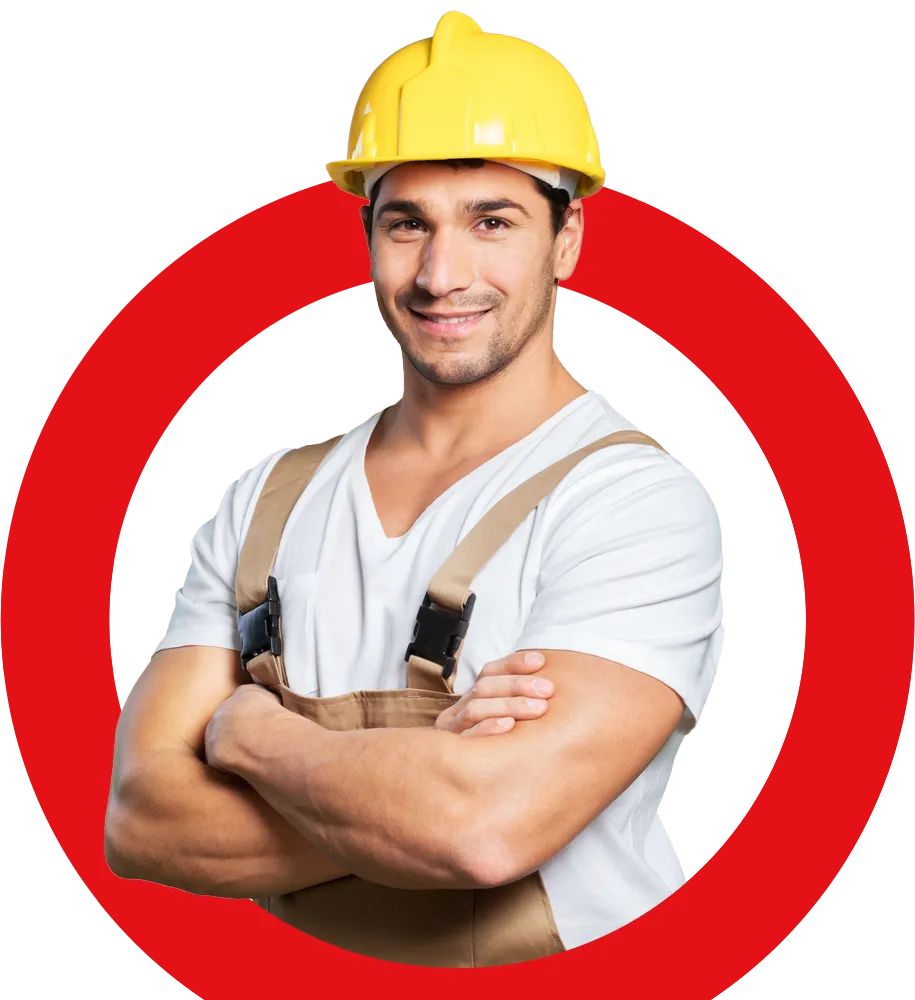 Ferretero seleccionando materiales de construcción