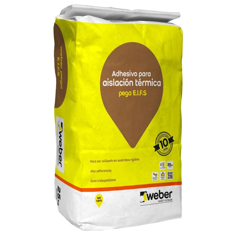 Adhesivo EIFS 25 kg Weber Pega EIFS