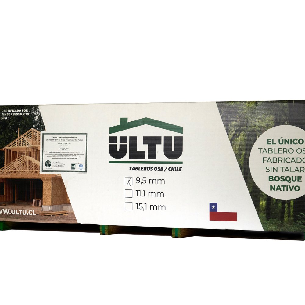 OSB 9,5 mm 1,22 x 2,44 m Ultu