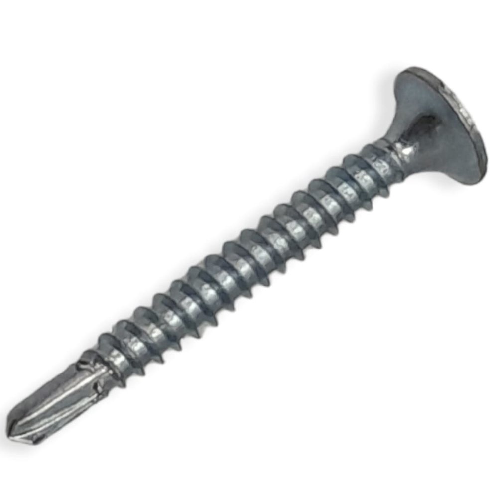 Tornillo Yeso-Cartón Zincado Punta Broca 6 x 1 5/8" (100 un)