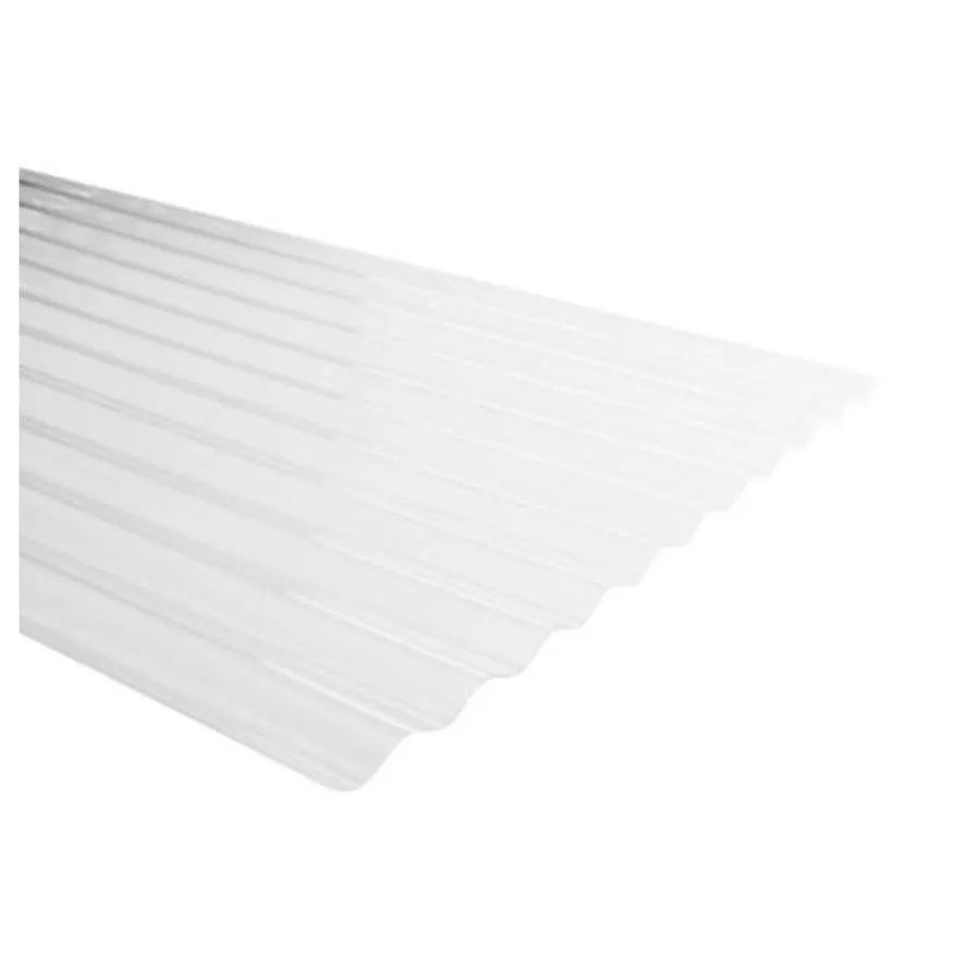 Policarbonato Ondulado Transparente 0,7 mm x 3 m