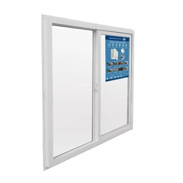 Ventana PVC Monocapa 100 x 100 cm 4 mm Blanca