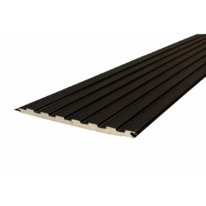 Siding Metal PI Negro 385 x 16 mm 3,8 m