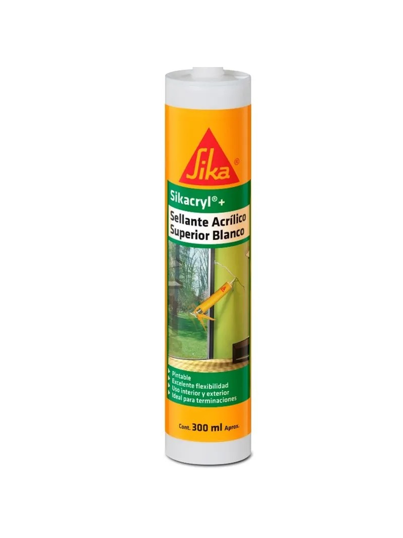 Sellante Acrílico Blanco 300 ml Sikacryl