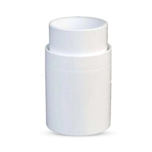Copla PVC P25 Bajada Blanca 80 mm