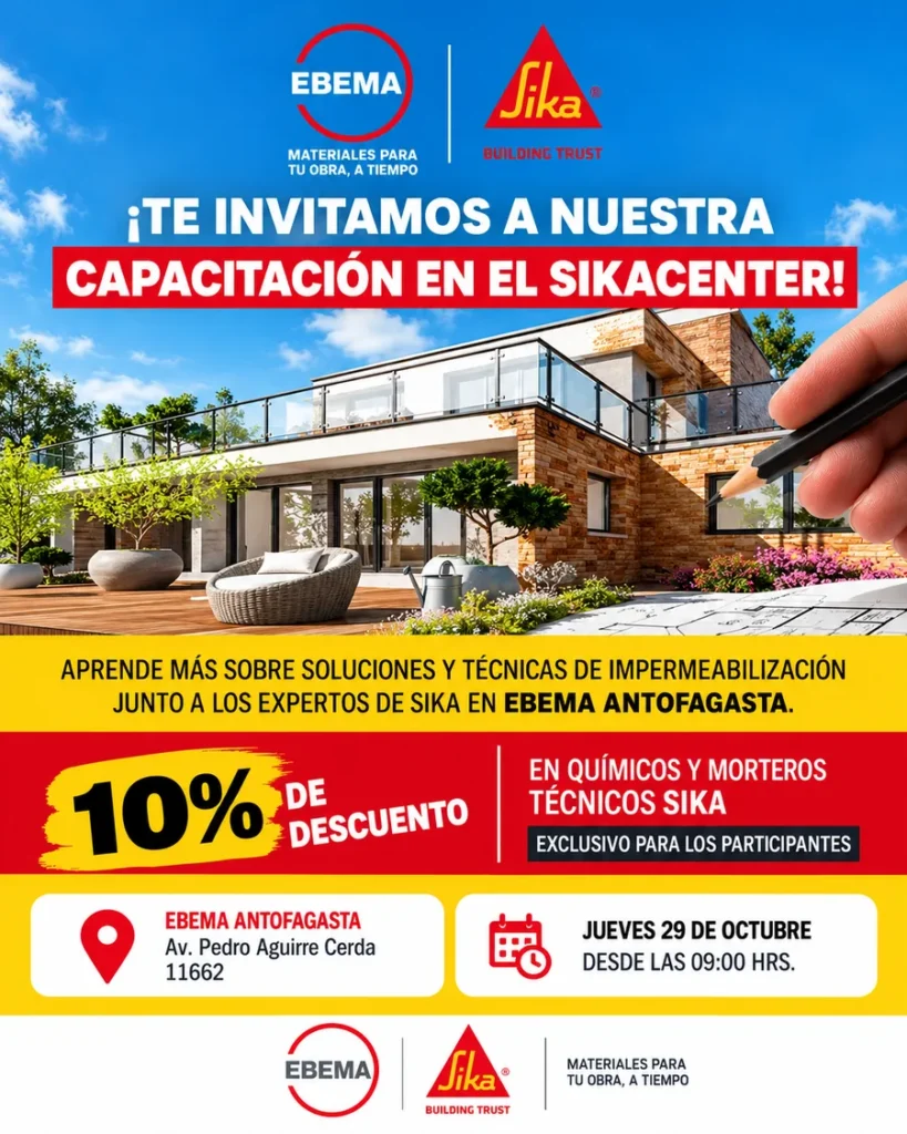 Capacitación Sika en Ebema Antofagasta, jueves 29 de octubre
