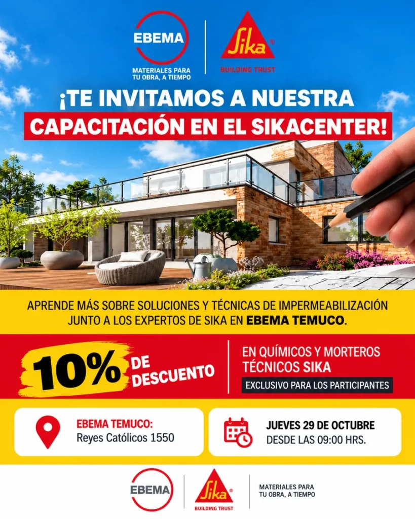 Capacitación Sika en Ebema Temuco, jueves 29 de octubre