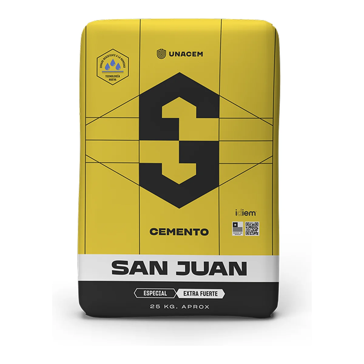 Cemento Especial San Juan 25 kg, saco de frente