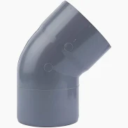 Codo 45° PVC sanitario gris 110 mm