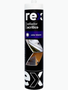 Sellante acrílico blanco 300 ml Rex